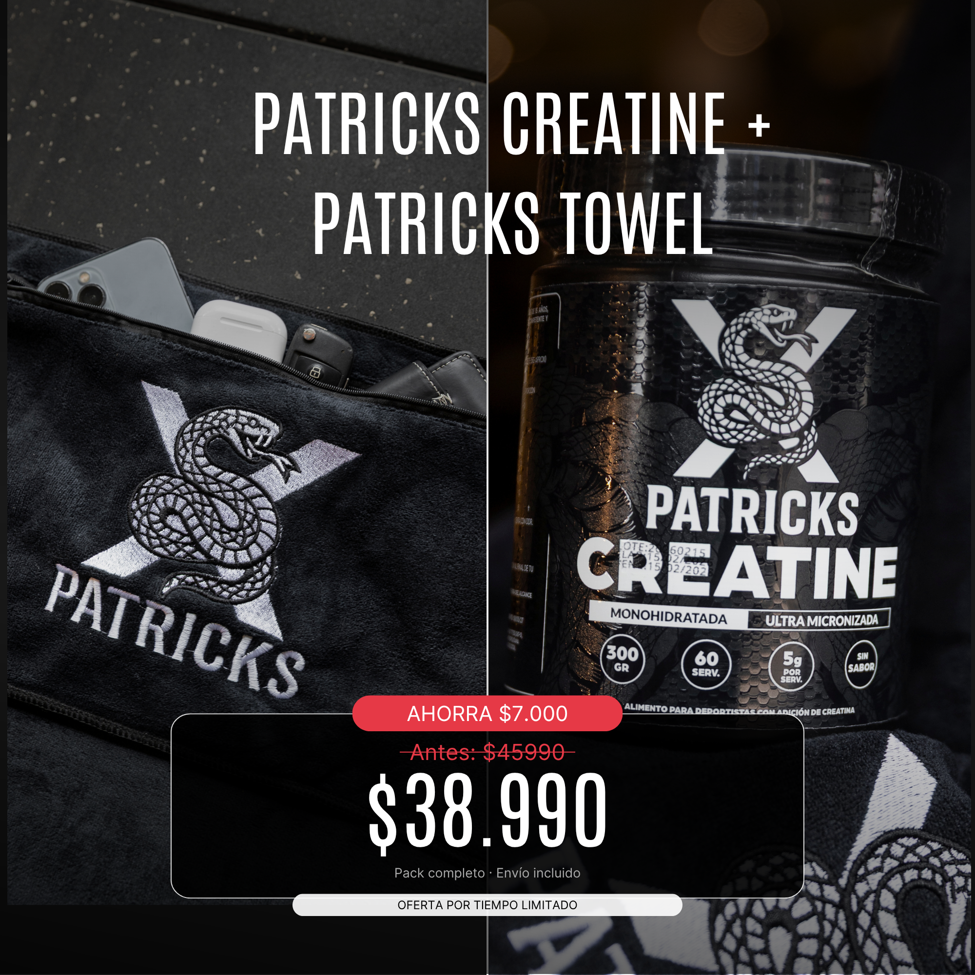 Patricks Creatine + Patricks Towel